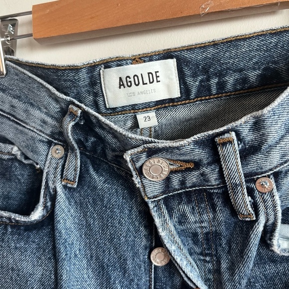 AGOLDE 90'S PINCH WAIST HIGH RISE STRAIGHT Organic Cotton Jeans - 23 - Picture 4 of 10